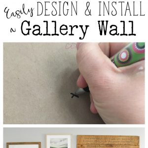 An EASY way to hang a gallery wall; this is just what I need! I love the farmhouse look to this gallery wall.