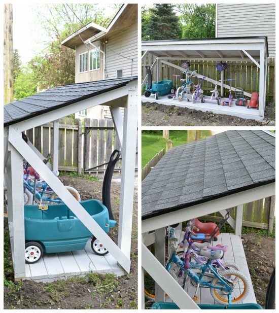 homemade bike storage