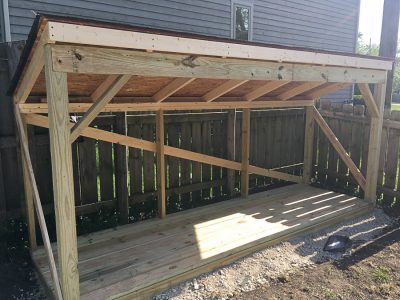 DIY Backyard Bike Storage with an Easy to Install Roof • Refresh Living