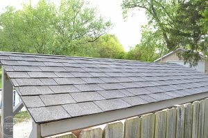 It's easy to install a new roof on a backyard structure like a shed, playhouse, or lean-to. #roofeditmyself #shop