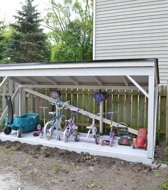 Bike storage store backyard