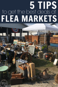flea market booth with unique home decor items