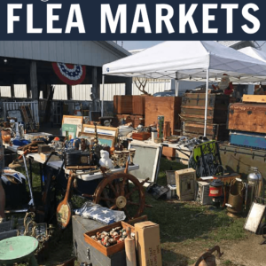 flea market booth with unique home decor items