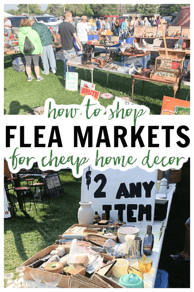 flea market booth with unique home decor items