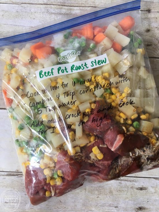 10 Crock Pot Freezer Meals - Easy and Inexpensive Meal Prep - Refresh ...