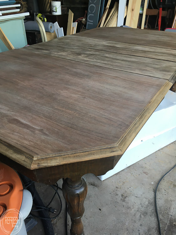 Tips and tricks for stripping wood furniture. This vintage dining table only cost $37, but with some time and effort, it has been turned into a beautiful piece of furniture. 