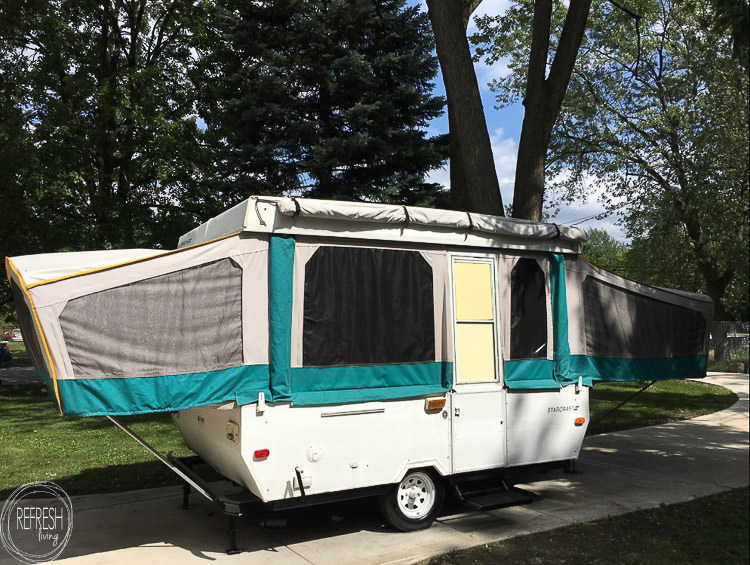 Pop Up Camper Remodel Giving The Ceiling A Facelift