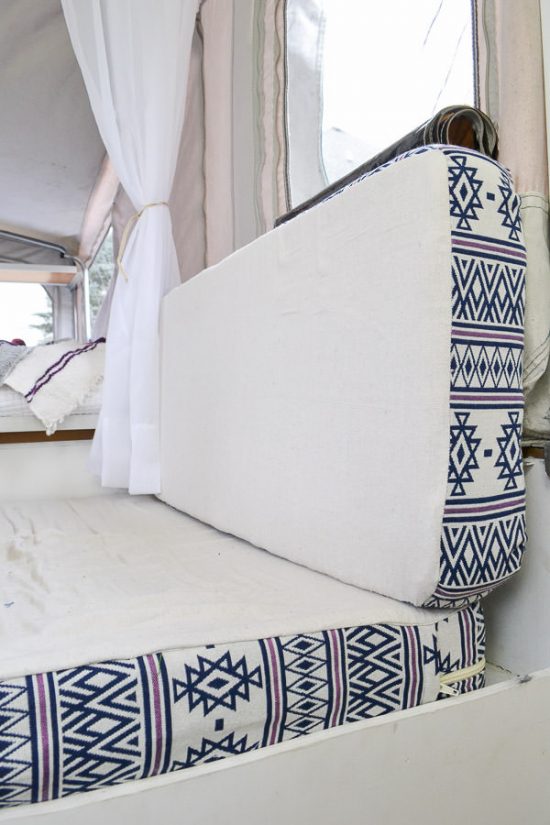 DIY cushion covers with zippers for pop up camper or rv (1 of 1