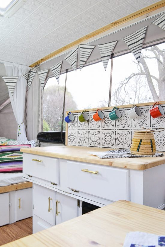 Pop Up Camper Remodel Reveal Refresh Living