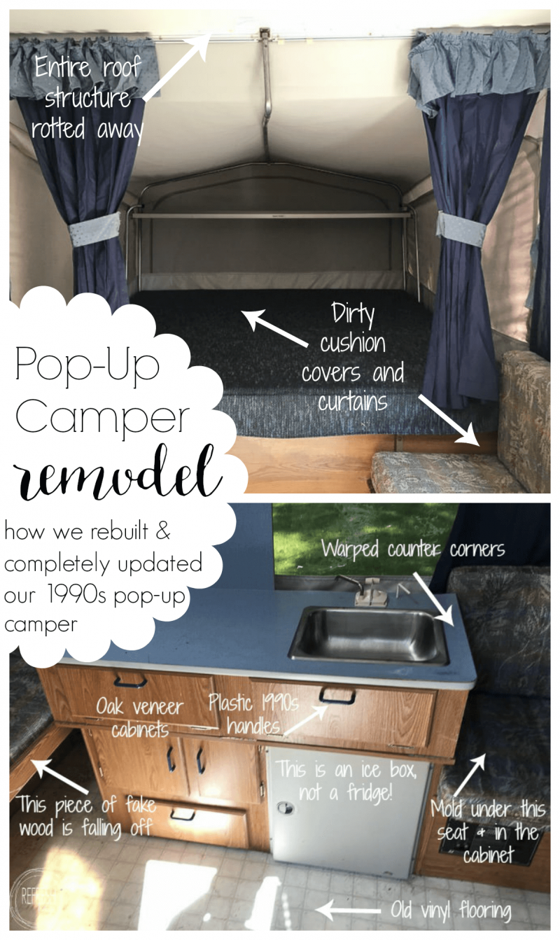 Pop Up Camper Remodel Reveal Refresh Living