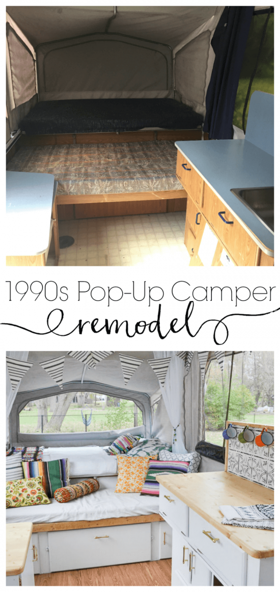 Pop Up Camper Remodel Reveal Refresh Living