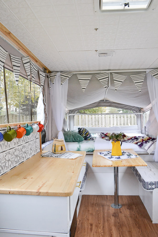 Pop Up Camper Remodel Reveal Refresh Living