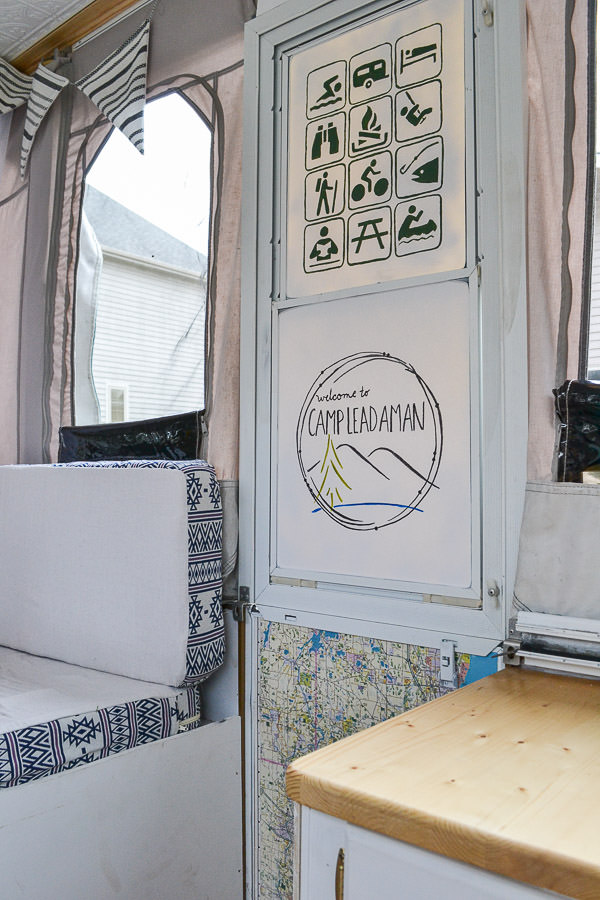 Pop Up Camper Remodel Reveal Refresh Living