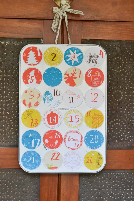 DIY Advent Calendar and Printable Number Stickers