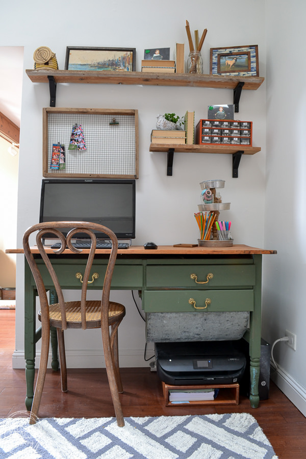 Refinished antique deals desk