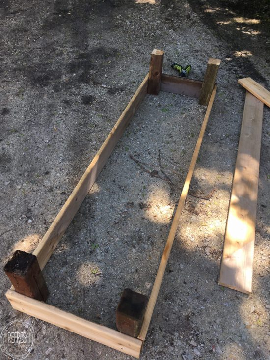 DIY raised garden beds in less than one hour! This project is easy and is a great way to keep your vegetable garden contained and easy to maintain.