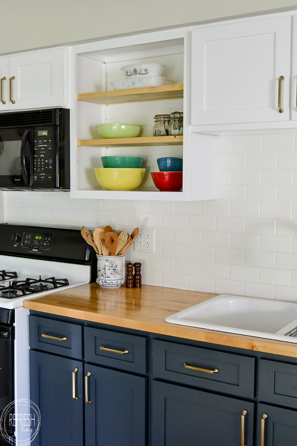 remodel kitchen on a budget by replacing the doors and ...