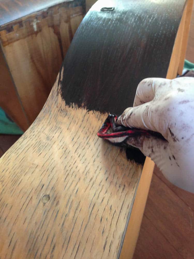 how to use gel stain on unfinished wood