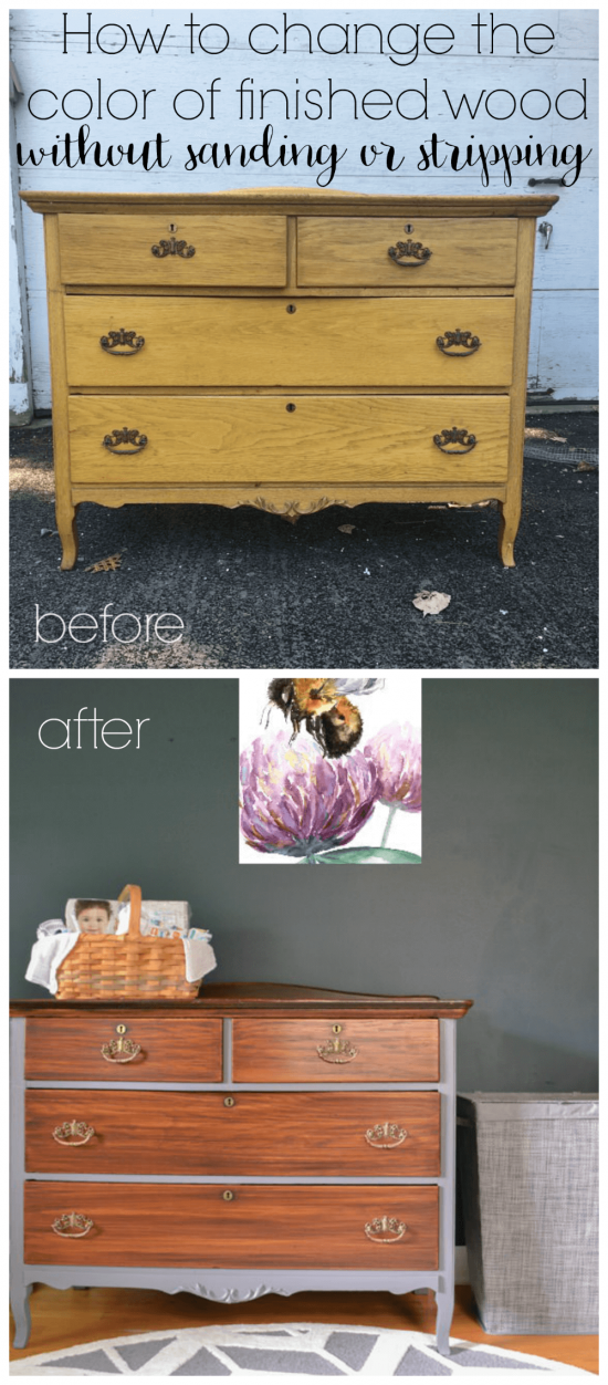 How To Use Gel Stain To Change The Color Of A Wood Dresser