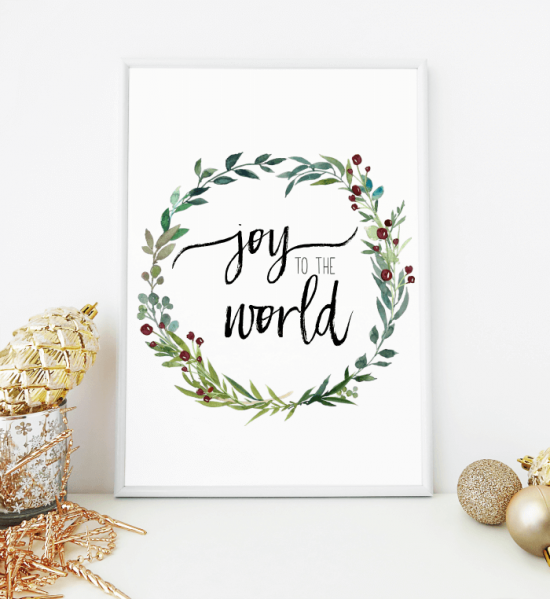 Free Christmas Watercolor Printables - Refresh Living