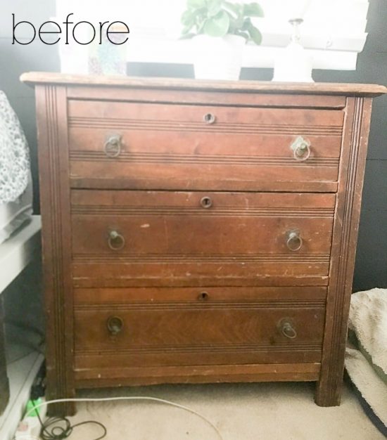 Chunky Set of Painted Wooden Drawers 