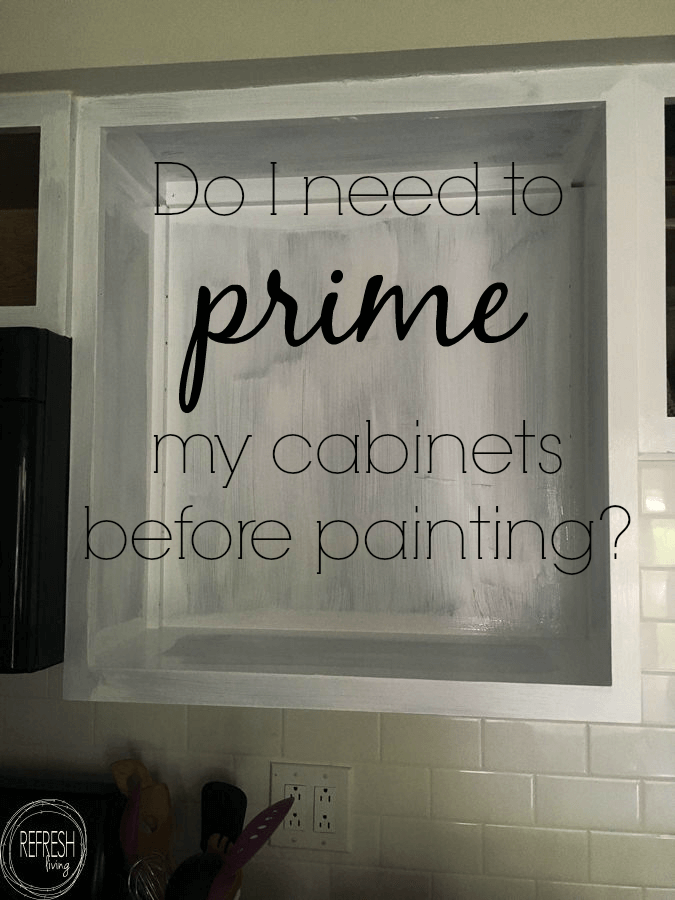 do you need to prime kitchen cabinets before painting ...