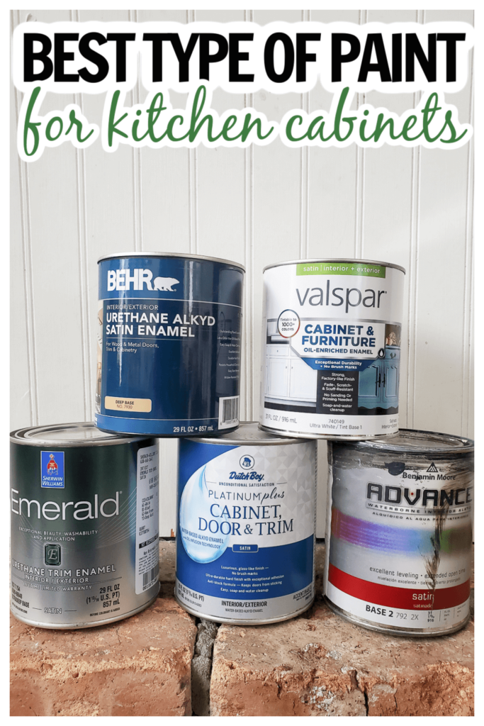 comparison of different brands of paint for painting kitchen cabinets