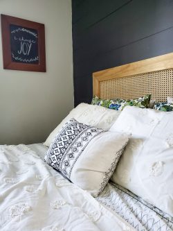 Black Shiplap Wall in Modern (and Vintage!) Master Bedroom • Refresh Living