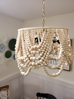 DIY Beaded Chandelier (Upcycled from an Old Light) • Refresh Living