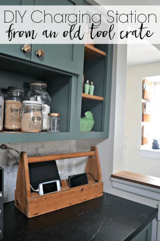 Diy Charging Station From An Old Tool Crate Refresh Living