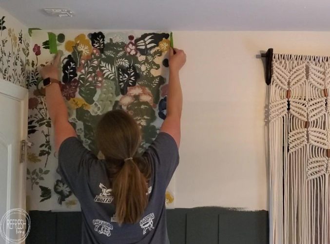 How to Stencil a Wall without Bleed Through • Refresh Living