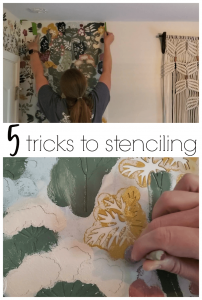 These are the best tricks for how to stencil a wall without the paint bleeding or seeping underneath.