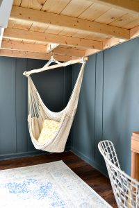 Kids bedroom makeover with modern, vintage, and boho style.