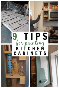 This post has so much information on how to paint kitchen cabinets! A must read if you are planning to paint your kitchen cabinets.