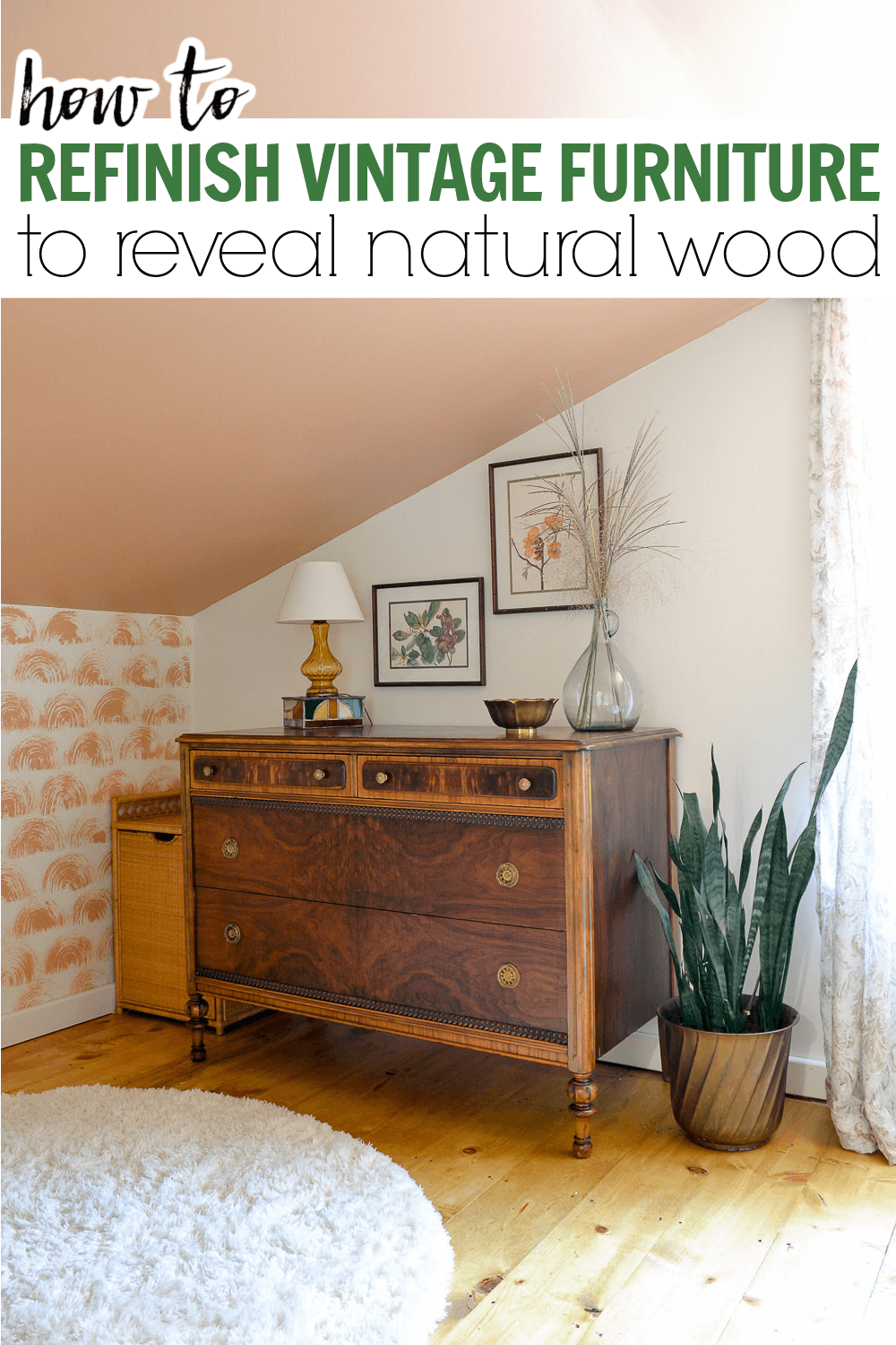 how to refinish a dresser