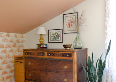 It's easy to remove the old finish from vintage furniture to reveal and highlight the natural woodgrain.