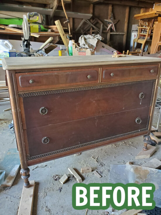 Refinishing old wood deals furniture