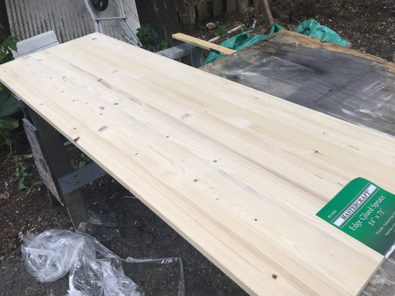 replace countertops and tables in camper or rv with wood that looks