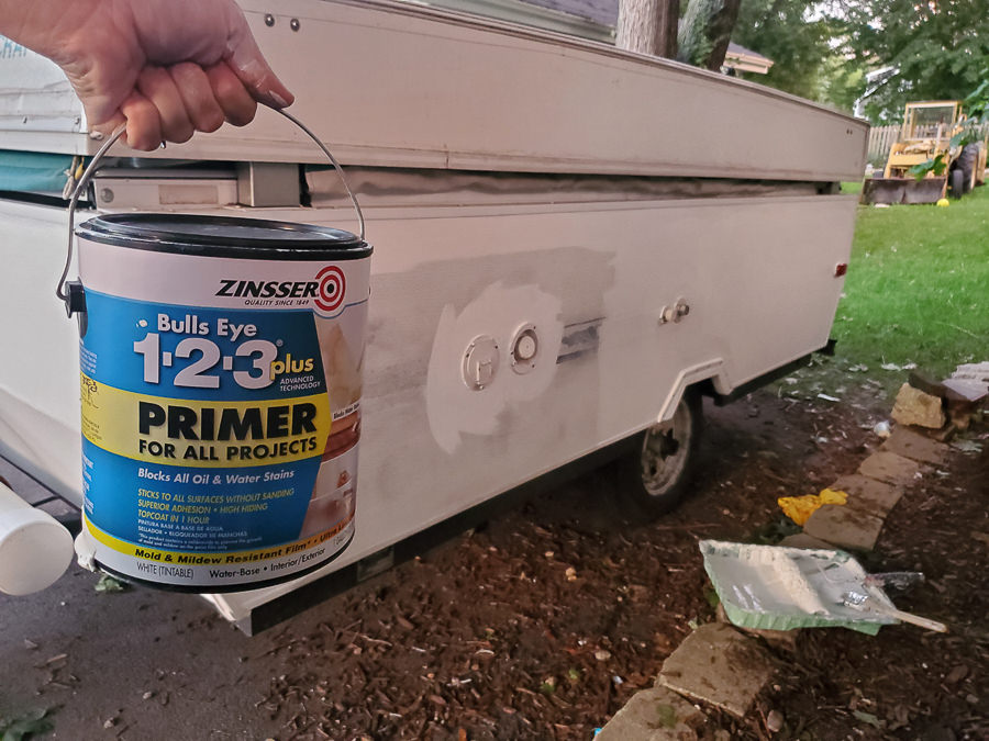 steps for painting the exterior of a camper