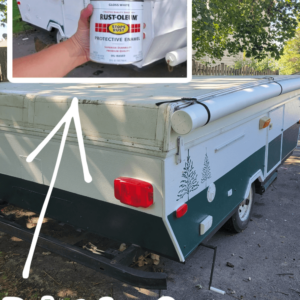 Rustoleum Oil Based Paint to paint the exterior of a camper