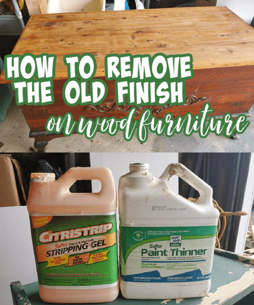 how to strip wood furniture to remove the old finish from wood furniture