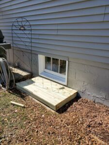 base for a catio outside of window