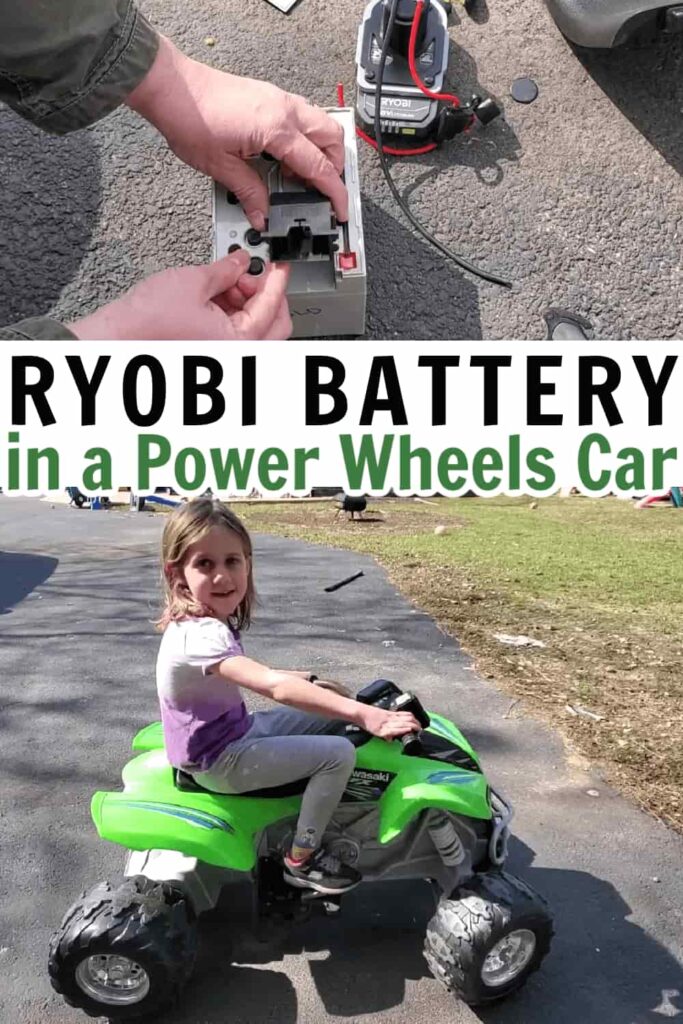 how to connect a tool battery to Power Wheels car