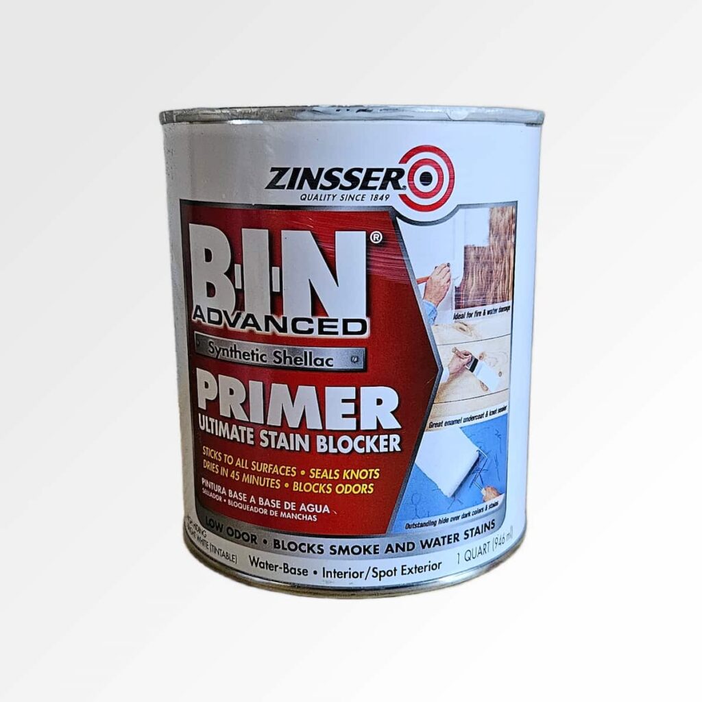 zinsser bin synthetic shellac primer for cabinets as best primer
