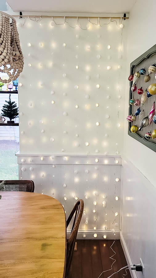 snowball lighting DIY christmas decor with lights - Refresh Living