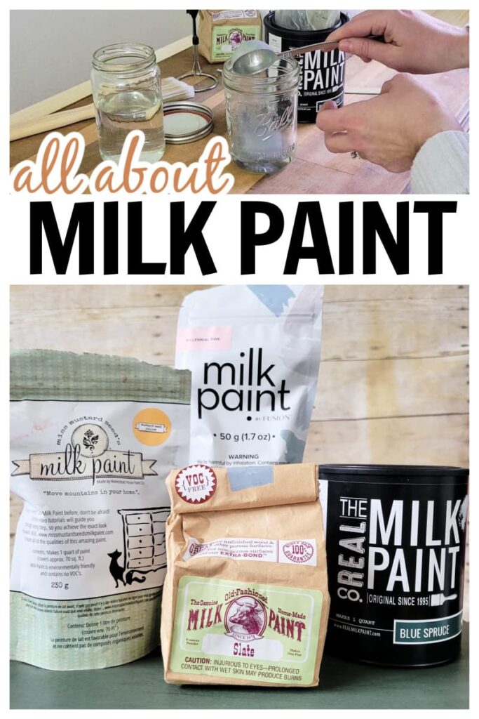 four main brands of milk paint and how to use them to paint furniture