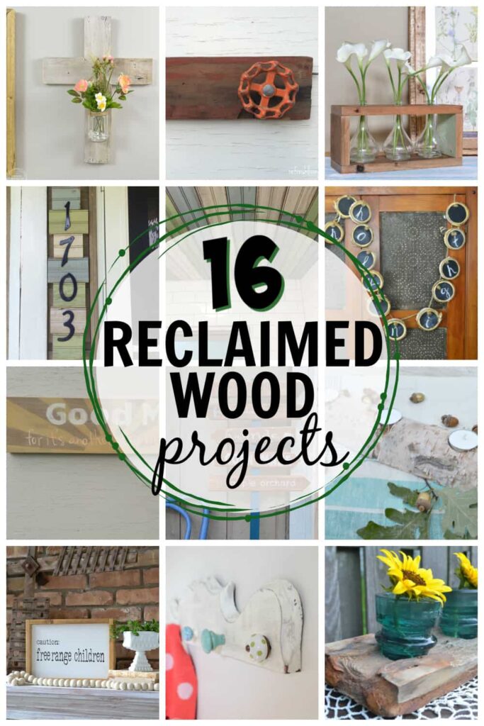 16 reclaimed wood projects to use up scrap wood or old weathered wood for home decor