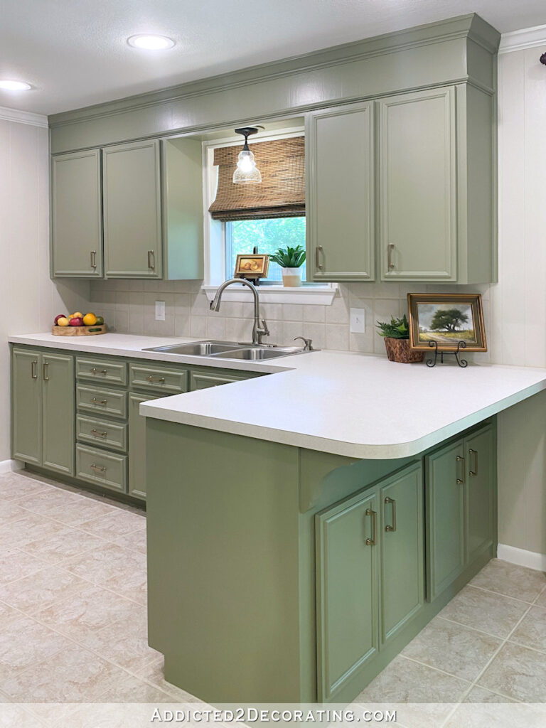31 Green Kitchen Cabinet Ideas from Sage to Olive  Modern kitchen design,  Home decor kitchen, Farmhouse kitchen design
