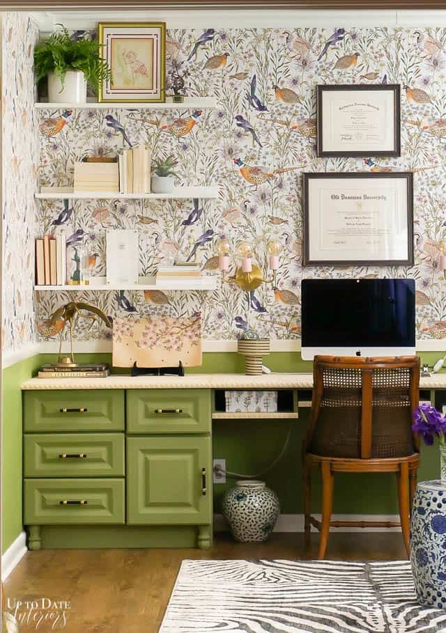 gorgeous green painted desk