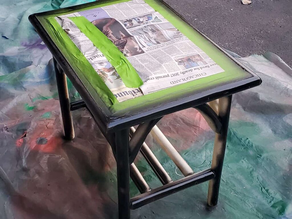 spray paint table